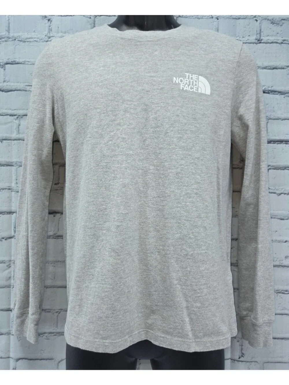 The North Face Womens Gray Long Sleeve T-Shirt Size Small